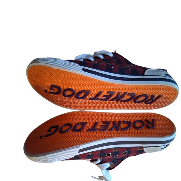 New Rocket Dog Jazzin Plaid Black & Red Women's Sneakers Size 8.5 Retro Style - Picture 5 of 8